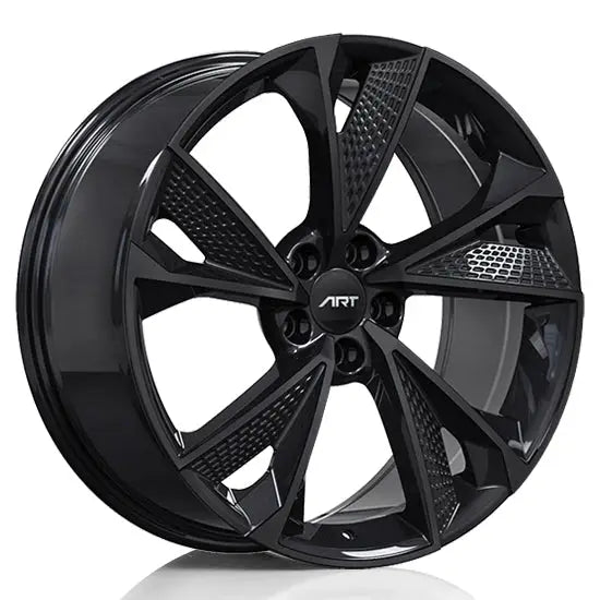ART R231 20X9 5X112 + 25 66.5 Gloss Black / Michelin X ICE