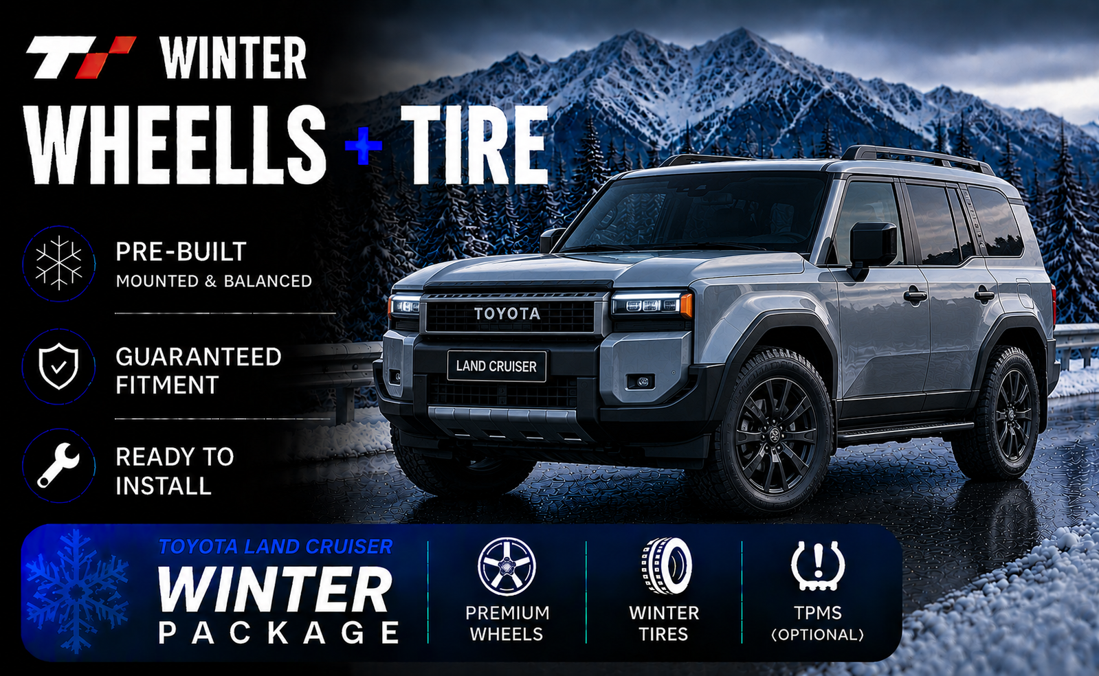 Toyota Land Cruiser Winter Tire & Wheel Package 2024 Curent | TOTO
