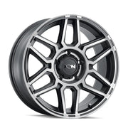 ION 146 MATTE BLACK MACHINED WITH DARK 17x9 6x139.7 0MM