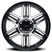 ION 147 GLOSS BLACK MACHINED 20x9 8x165.1 18MM 125.2MM