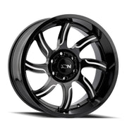 ION 151 GLOSS BLACK MILLED 17x9 6x135 0MM 87MM