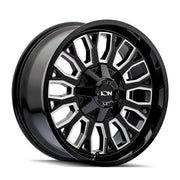 ION 152 GLOSS BLACK MILLED 20x9 5x127/5x139.7 0MM 87.1MM