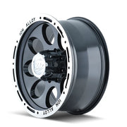 ION 174 GLOSS BLACK MACHINED 16x8 5x127 -5MM 83.82MM