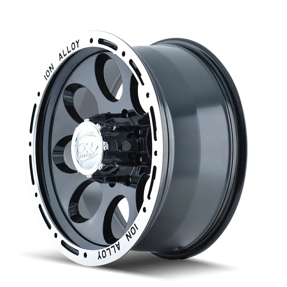 ION 174 GLOSS BLACK MACHINED 16x8 5x127 -5MM 83.82MM