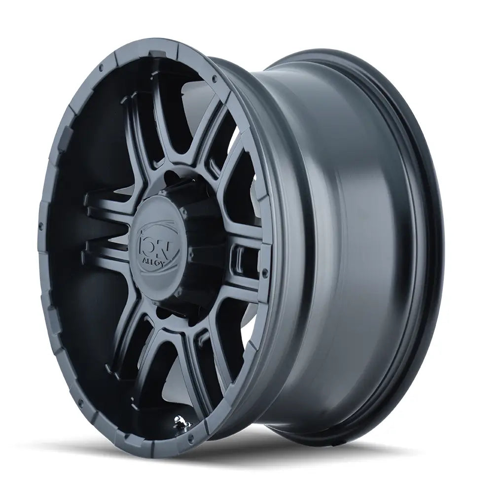 ION 179 MATTE BLACK 17x8 6x135 10MM 87MM