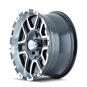 ION 179 SATIN BLACK MACHINED 17x8 6x139.7 10MM 106MM