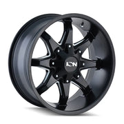 ION 181 SATIN BLACK MILLED 17x9 6x135/6x139.7 18MM 106MM