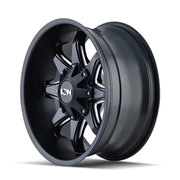 ION 181 SATIN BLACK MILLED 17x9 6x135/6x139.7 18MM 106MM