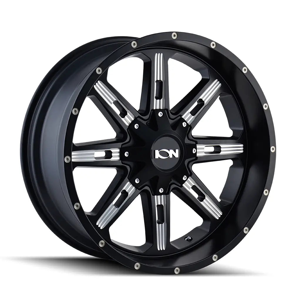 ION 184 SATIN BLACK MILLED 20x9 5x139.7/5x150 18MM 110MM