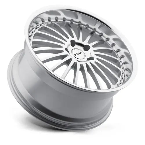 TSW SILVERSTONE 18X8.0 5x110 ET40 CB72.1mm Silver W/ Mirror