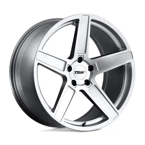 TSW ASCENT 18X9.5 5x120 ET20 CB76.1mm Matte Titanium Silver
