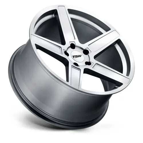 TSW ASCENT 18X9.5 5x120 ET20 CB76.1mm Matte Titanium Silver