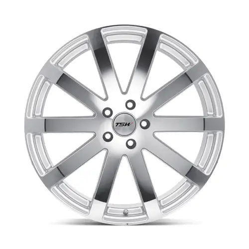 TSW BROOKLANDS 18X9.5 5x120 ET20 CB76.1mm Silver W/ Mirror