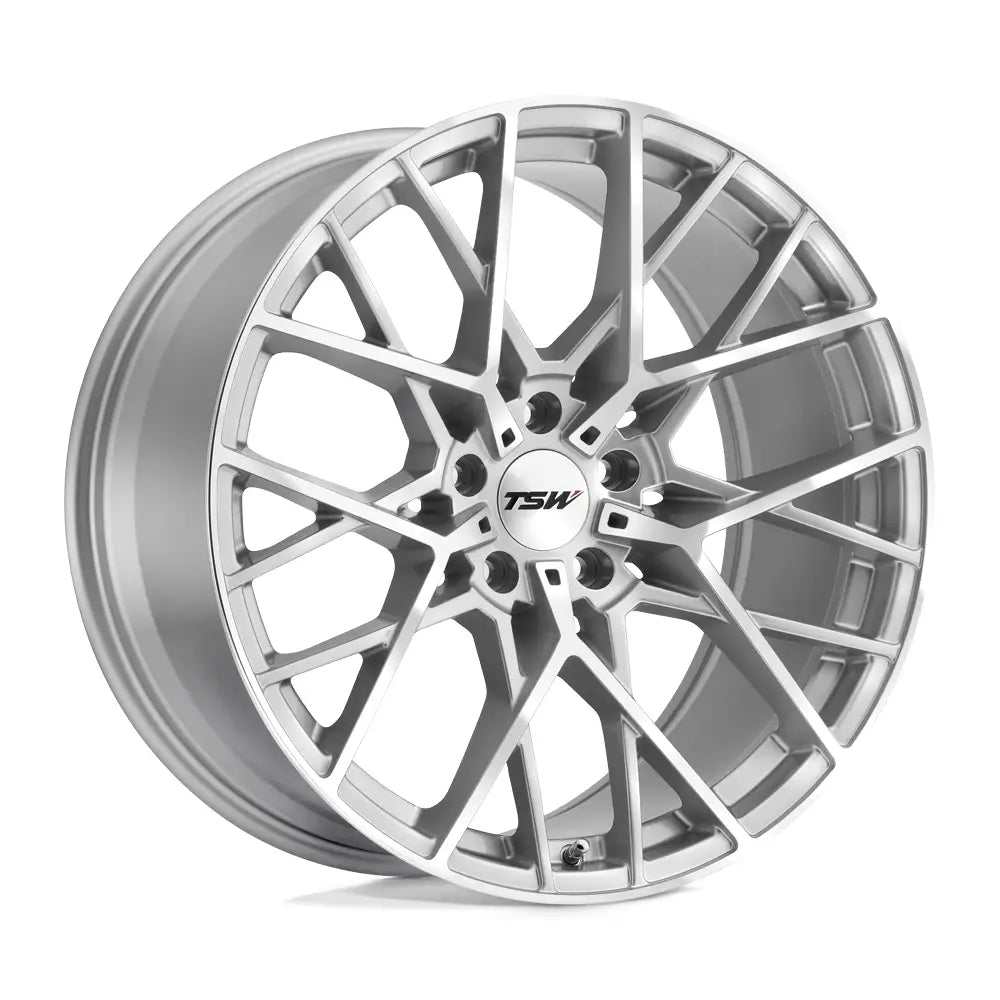 TSW SEBRING 19X8.5 5x100 ET35 CB72.1mm Silver W/ Mirror Cut