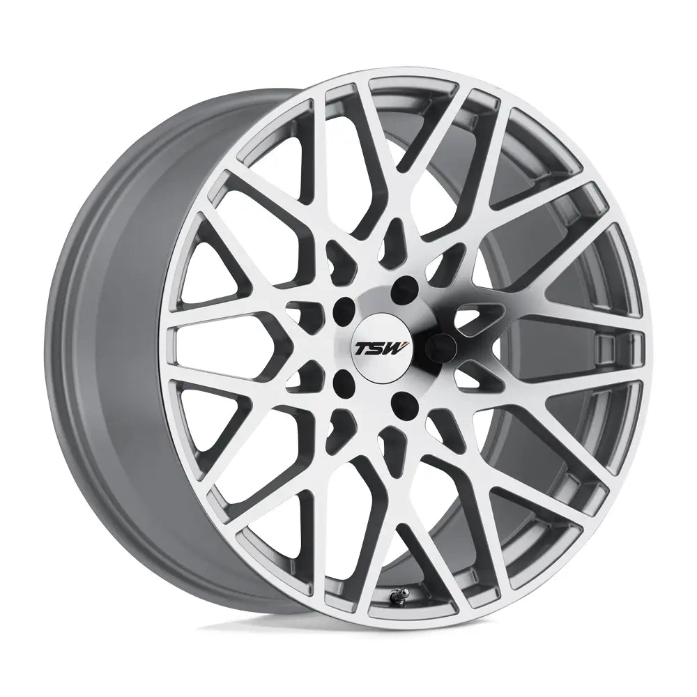 TSW VALE 20X10.0 5x120 ET40 CB76.1mm Silver W/ Mirror Cut