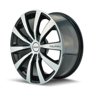 TOUREN TR3 3130 GLOSS BLACK MACHINED 17x7 5x100/5x114.3