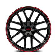 TOUREN TR60 3260 GLOSS BLACK WITH RED RING 16x7