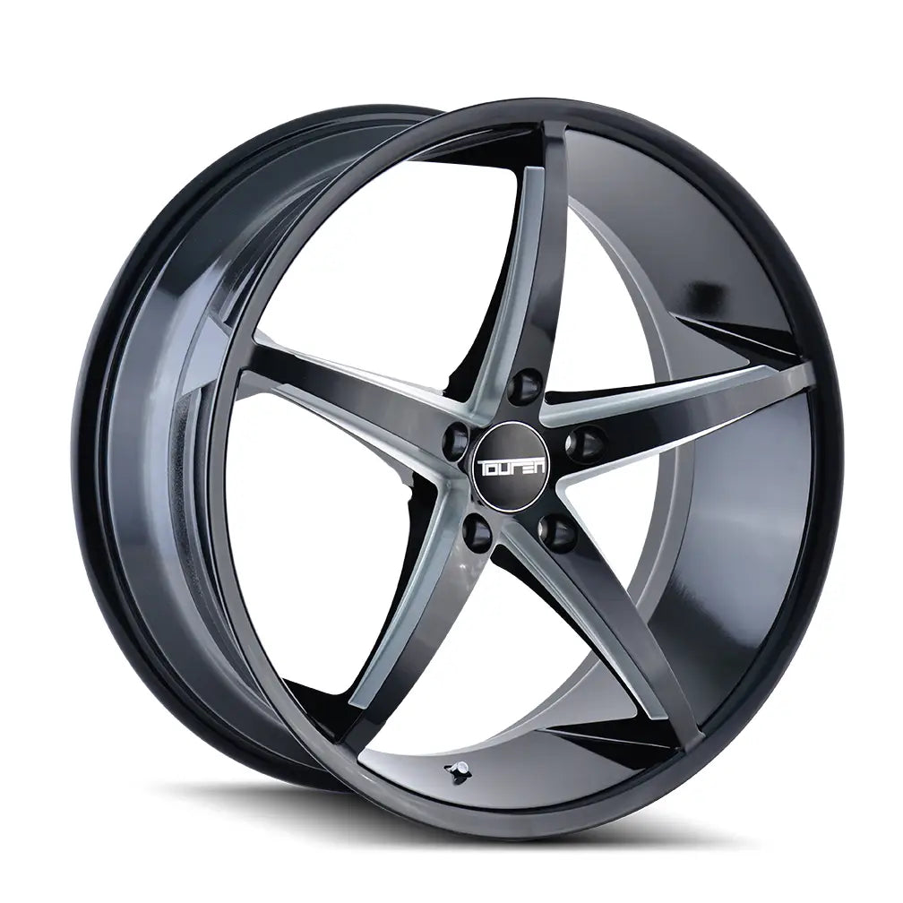 TOUREN TR70 3270 GLOSS BLACK MILLED 17x7.5 5x112 40MM