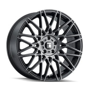TOUREN TR78 3278 MATTE BLACK BRUSHED WITH DARK 18x8 5x108