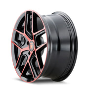 TOUREN TR79 3279 GLOSS BLACK MACHINED WITH RED 20x9 5x112
