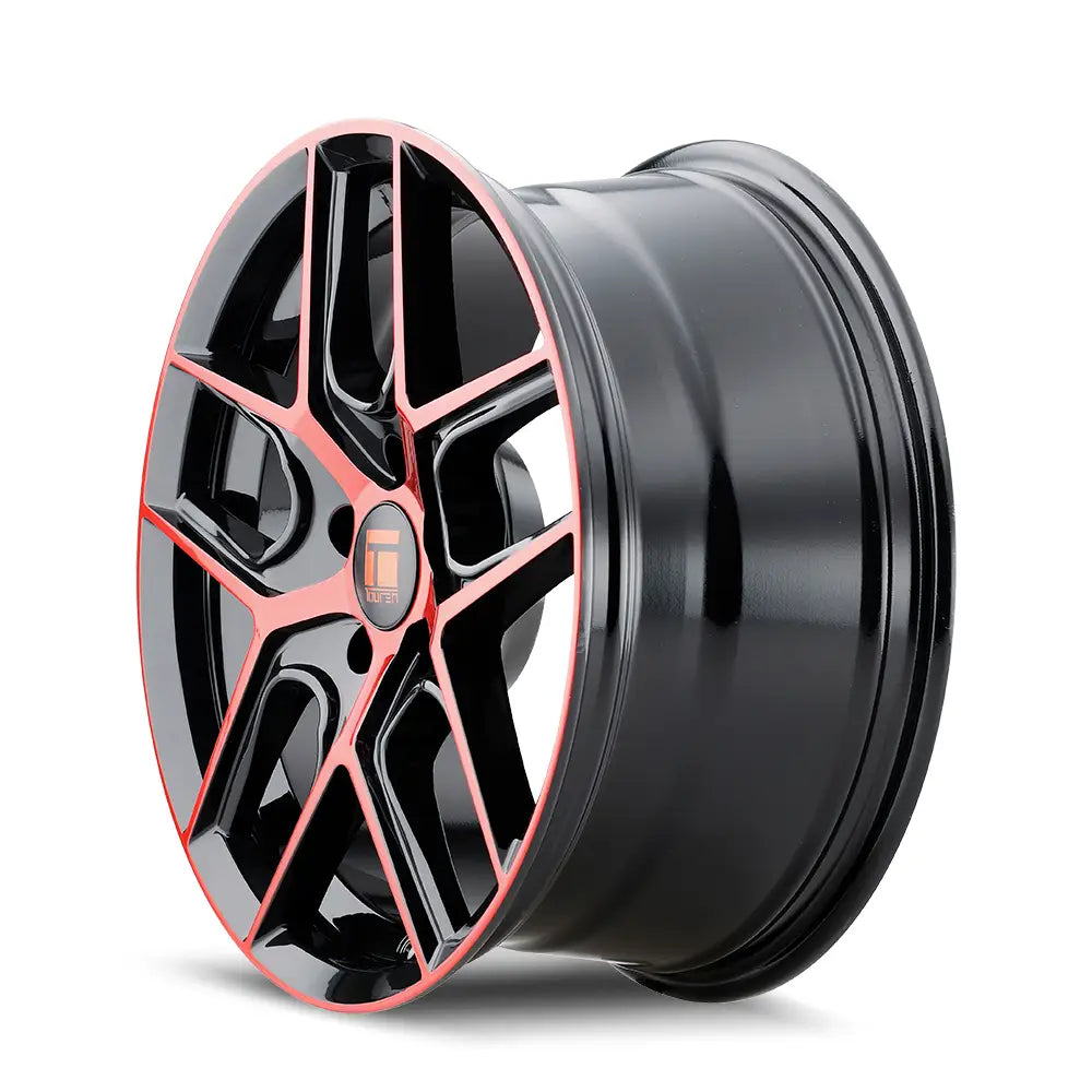 TOUREN TR79 3279 GLOSS BLACK MACHINED WITH RED 20x9 5x112