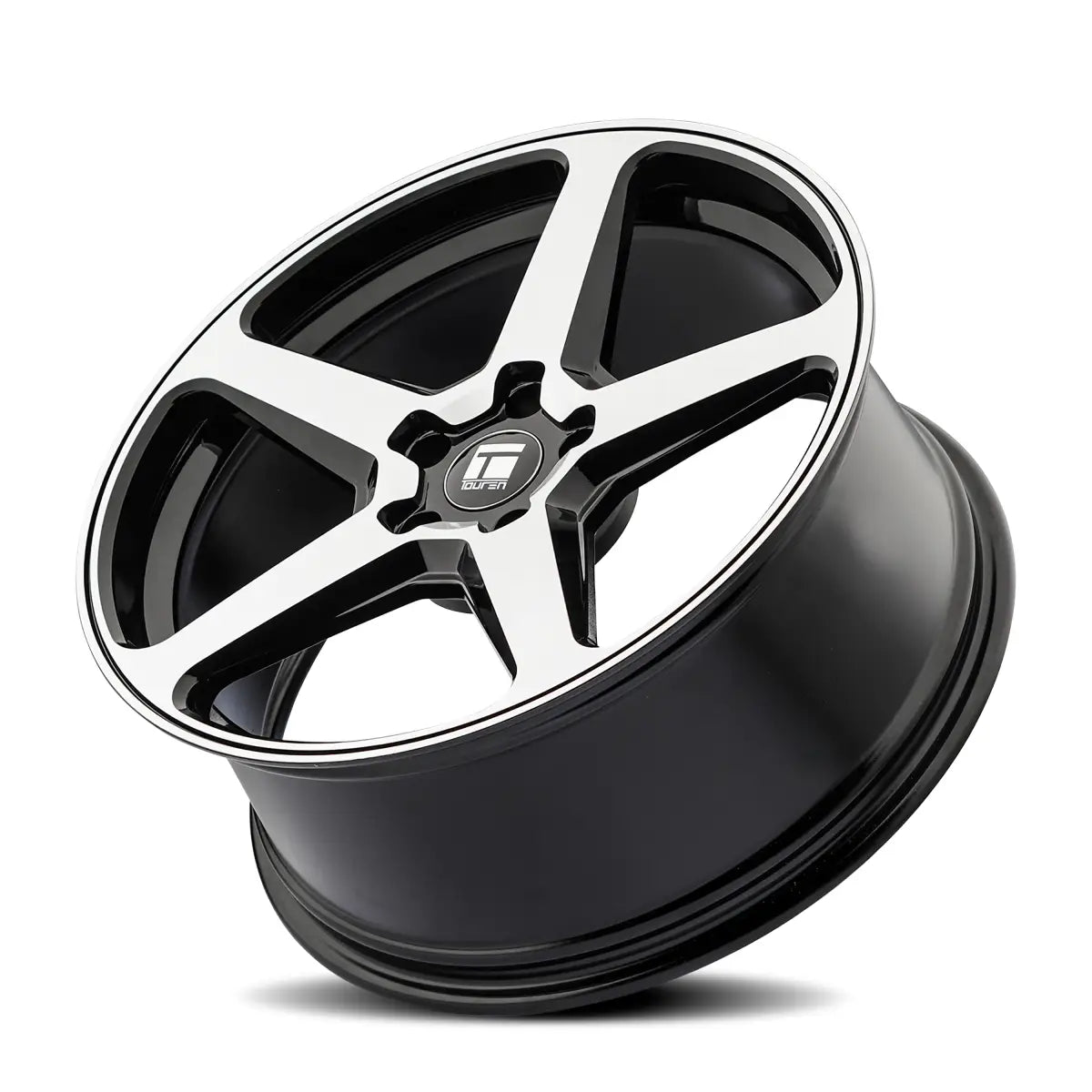 TOUREN TF96 3296 GLOSS BLACK MACHINED 20x9 5x112 35MM 66.6MM