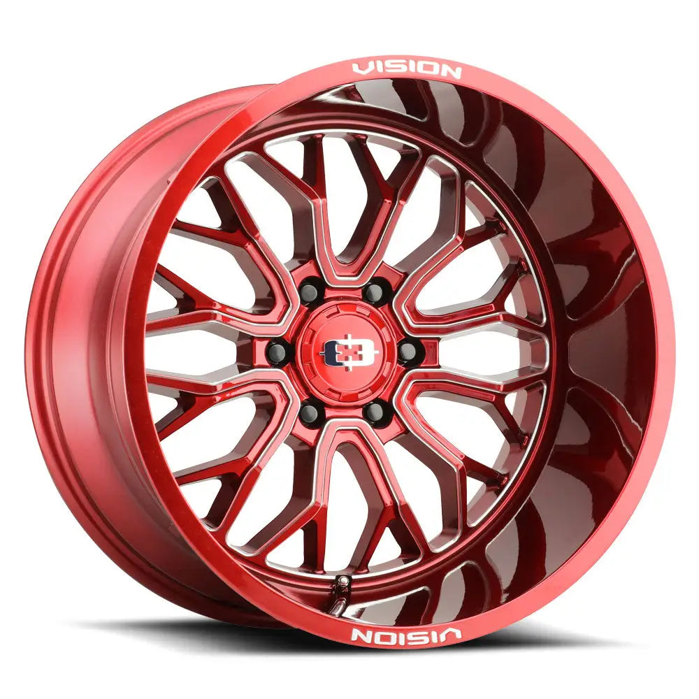 Vision Wheels 402 RIOT 22X10 8x170 CB125.2 ET-19 Red Tint