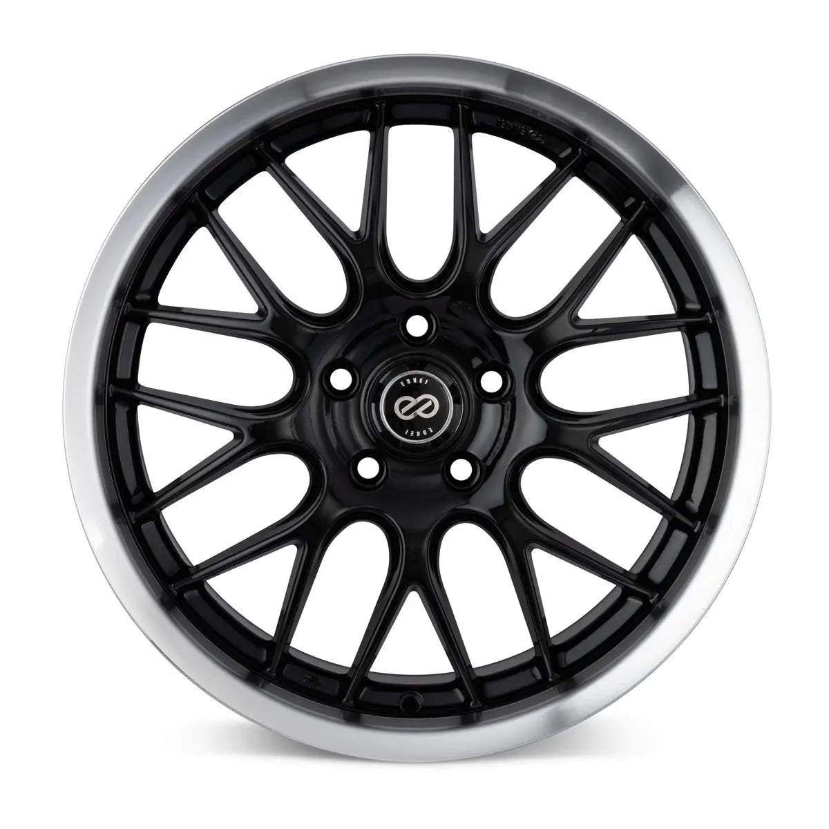 Enkei Lusso 18x8.0 5x120mm ET40 CB72.6mm Black w/ Machined