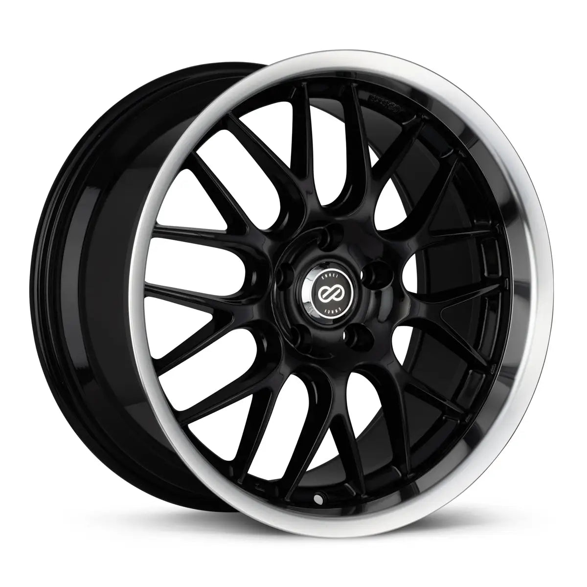 Enkei Lusso 18x8.0 5x120mm ET40 CB72.6mm Black w/ Machined