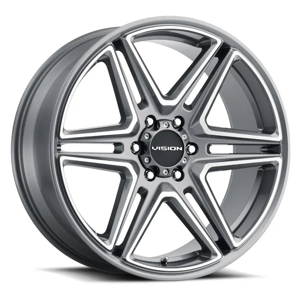Vision Wheels 476 WEDGE 20X9 6x139.7 CB78.1 ET30 Gunmetal