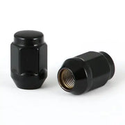 Acorn Satin Black Nut 1PC 60° Bulge Seat-12x1.50mm-19mm