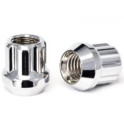 6 Spline Chrome O/E nut 1PC 60° Seat-14x2.00mm-19/21/22mm