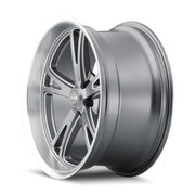 RIDLER 606 GLOSS GREY MACHINED 17x8 5x120.65 0MM 83.82MM