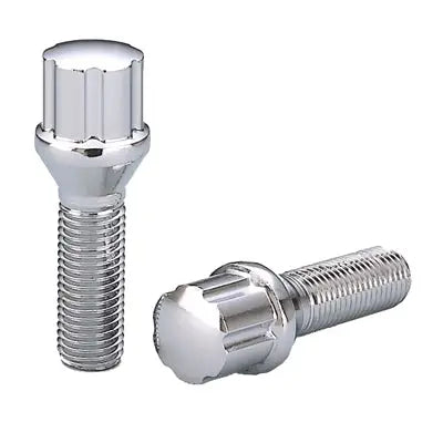 6 Spline Chrome Bolt 60° Seat-12x1.50mm-38mm