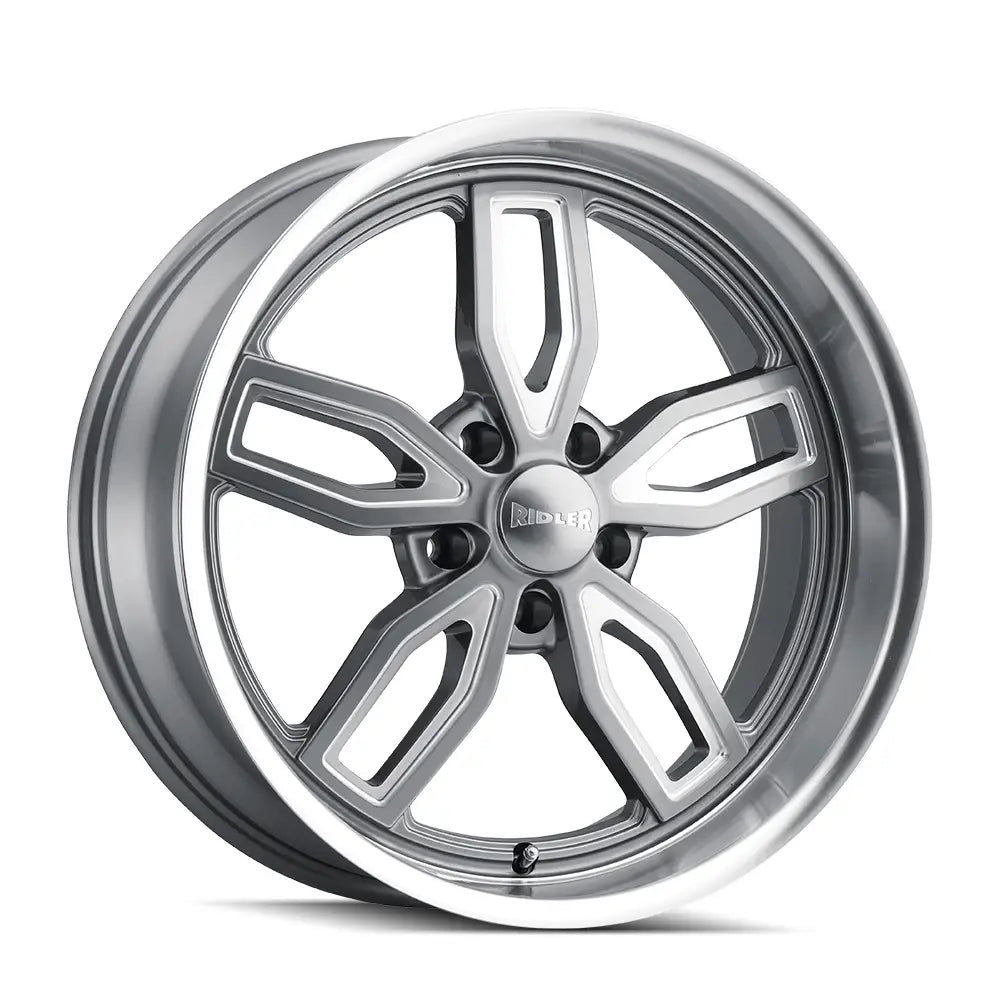 RIDLER 608 GLOSS GREY MILLED 18x9 5x114.3 0MM 72.62MM