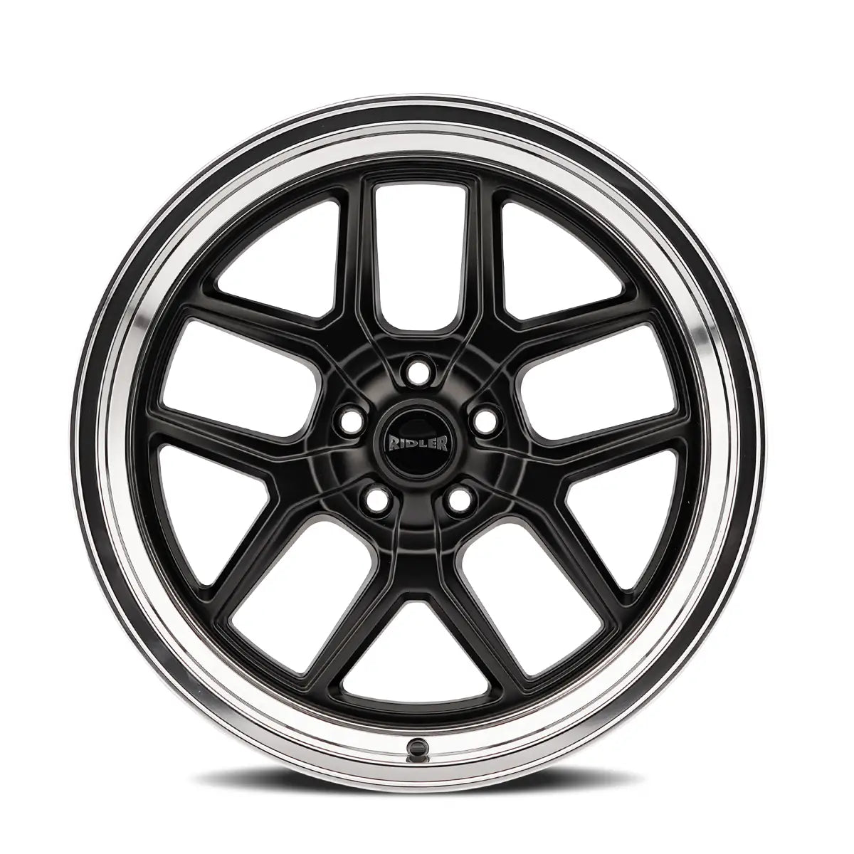 RIDLER 610 MATTE BLACK POLISHED 20x8.5 5x114.3 0MM 83.82MM