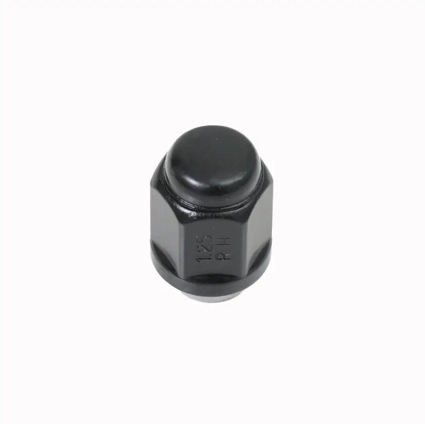 Acorn Satin Black Nut 2PC 60° Bulge Seat-12x1.25mm-21mm