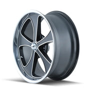 RIDLER 645 MATTE BLACK MACHINED AND POLISH 18x8 5x127 0MM