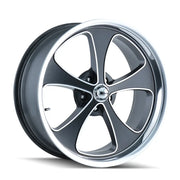 RIDLER 645 MATTE BLACK MACHINED AND POLISH 18x8 5x127 0MM