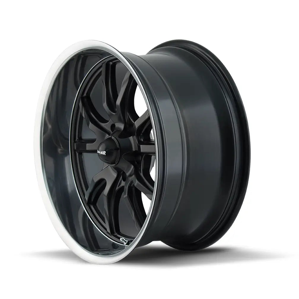 RIDLER 650 MATTE BLACK POLISHED 17x7 5x114.3 0MM 83.82MM