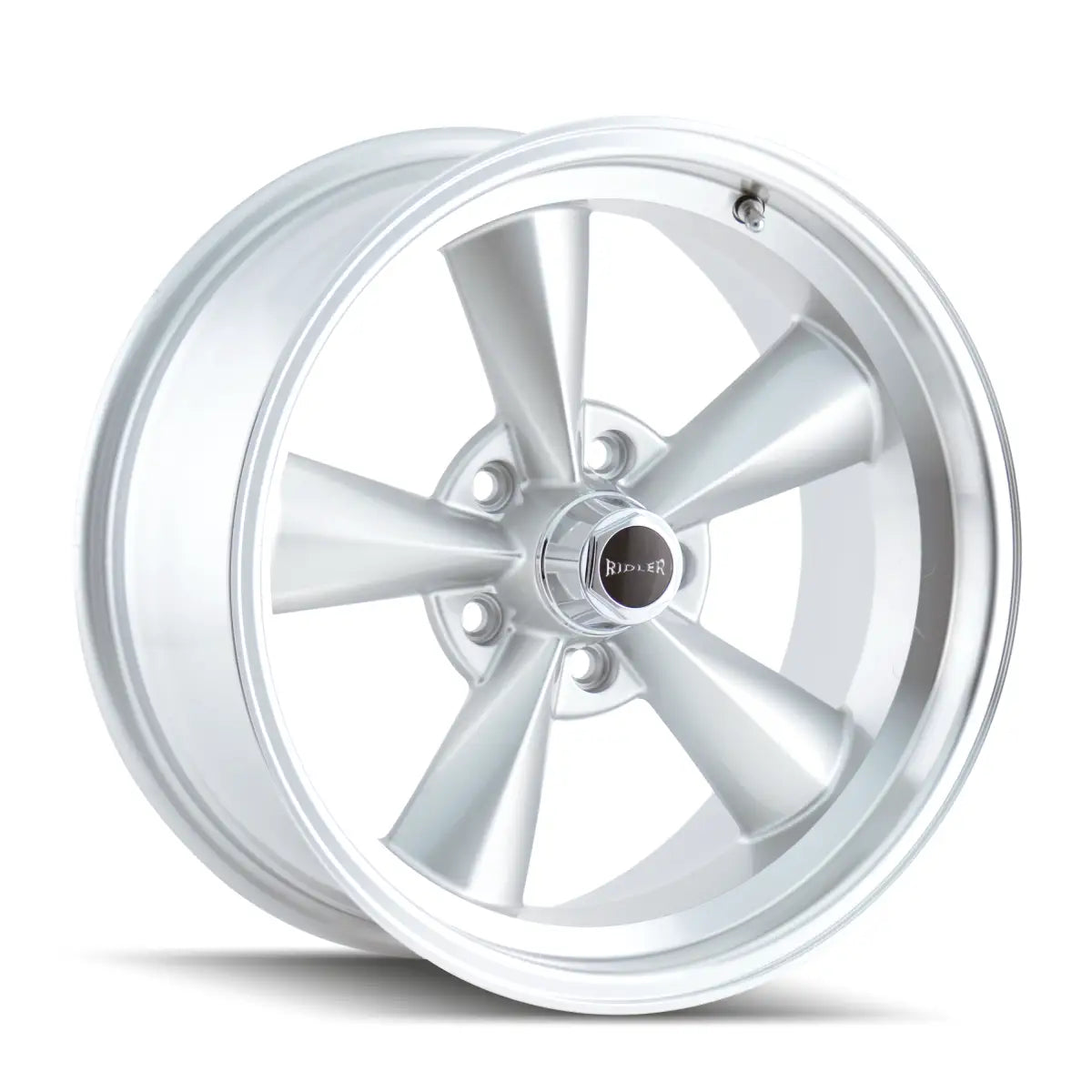 RIDLER 675 SATIN SILVER MACHINED 15x8 5x114.3 -12MM 83.82MM