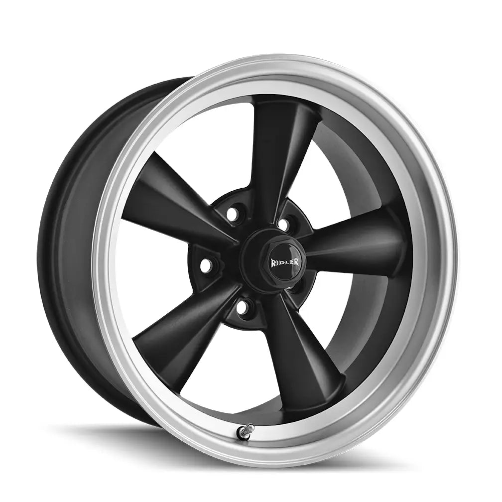 RIDLER 675 MATTE BLACK MACHINED 17x8 5x114.3 0MM 83.82MM