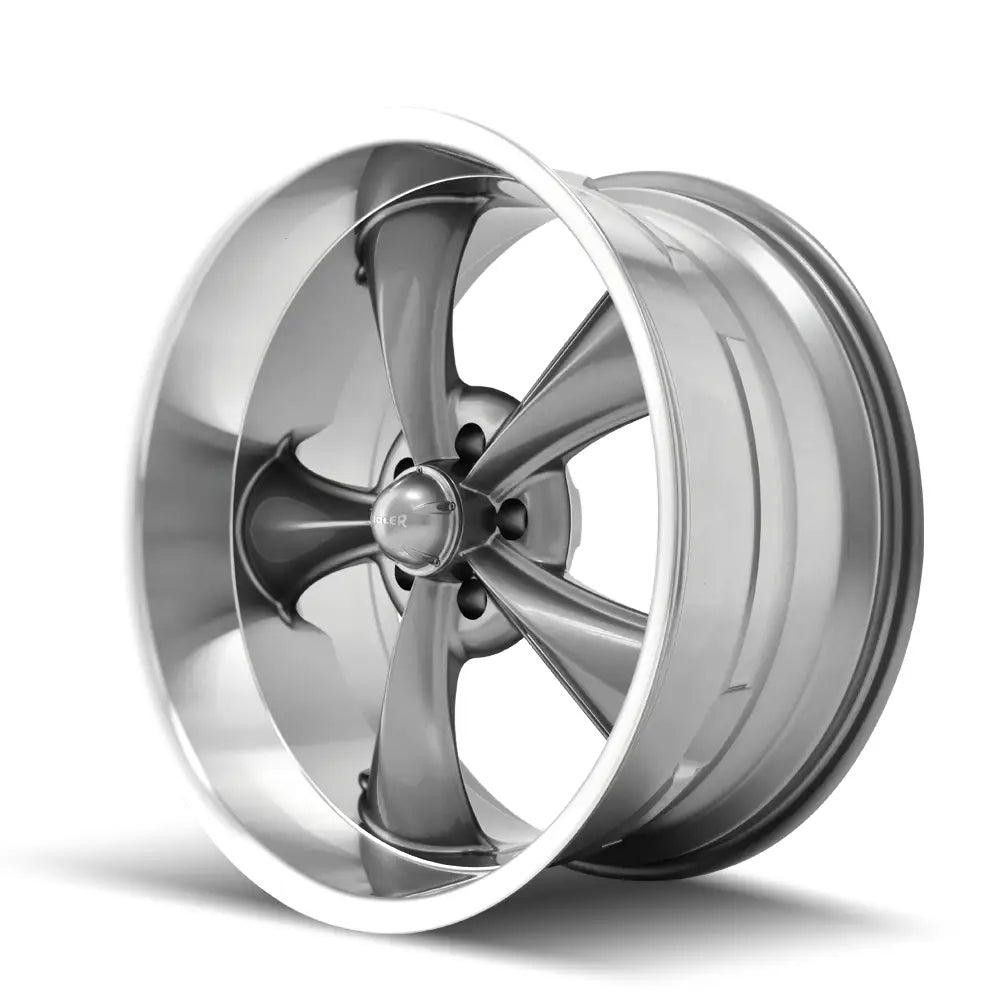 RIDLER 695 GLOSS GREY MACHINED 20x8.5 5x127 0MM 83.82MM
