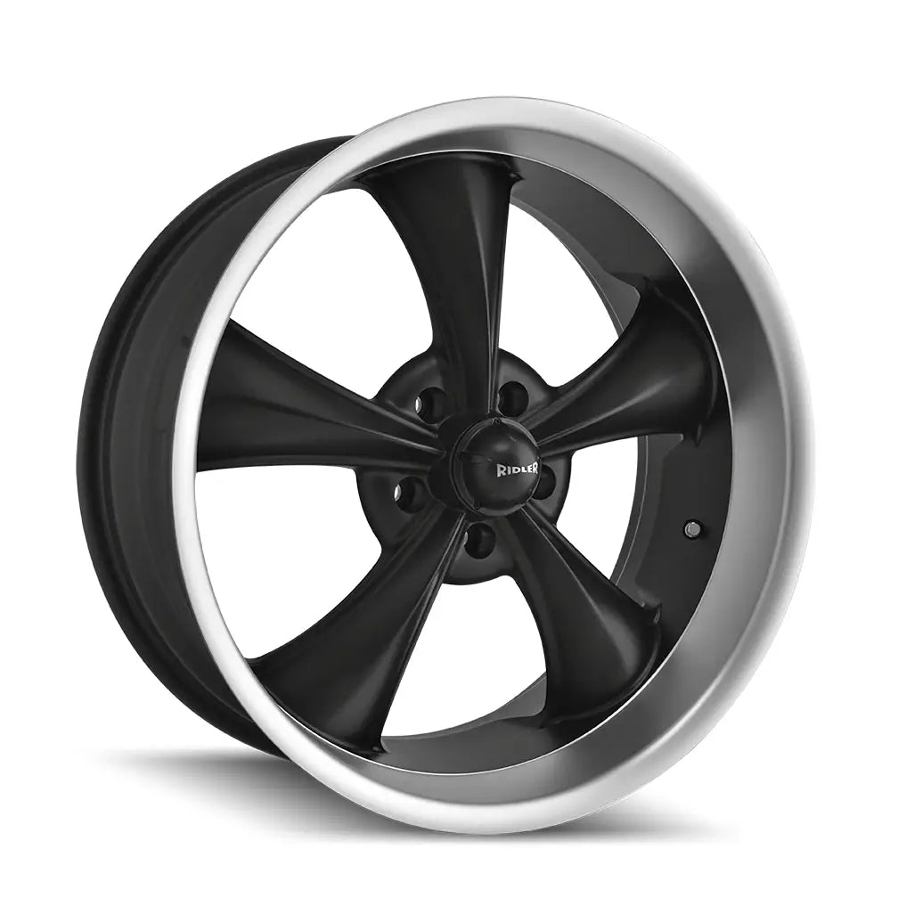 RIDLER 695 MATTE BLACK MACHINED 17x7 5x114.3 0MM 83.82MM