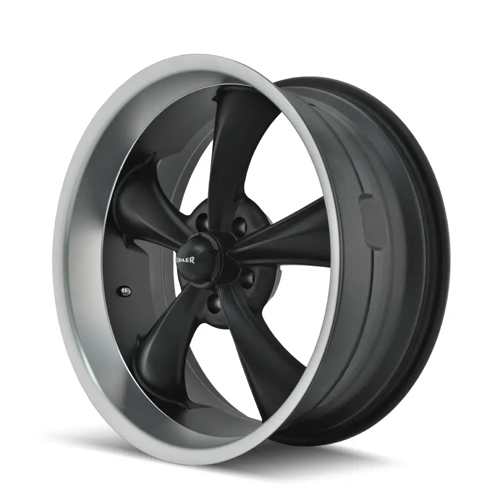 RIDLER 695 MATTE BLACK MACHINED 18x8 5x114.3 0MM 83.82MM