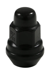 Acorn Satin Black Nut 2PC 60° Bulge Seat-12x1.50mm-17mm Hex