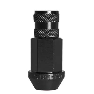 Acorn Knurl Matte Black Nut 1PC 60° Bulge