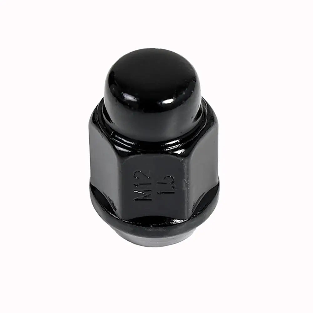 Acorn Black Nut 2PC 60° Bulge Seat-12x1.50mm-21mm Hex