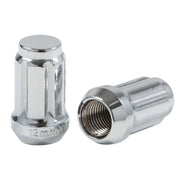 6 Spline Chrome Nut 1PC 60° Seat-12x1.25mm-17/19/21mm Hex