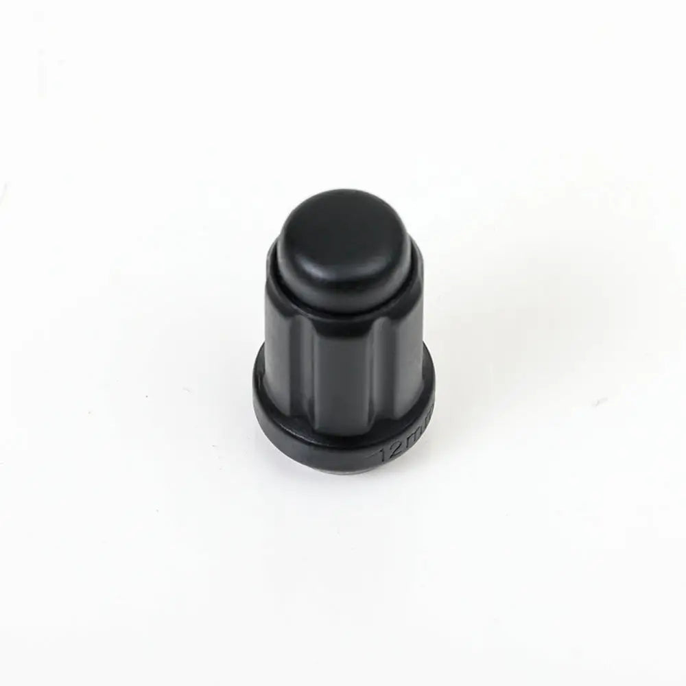 6 Spline Matte Black Nut 2PC 60° Seat-12x1.50mm-17/19/21mm
